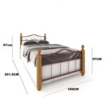 سرير فردي حديد​